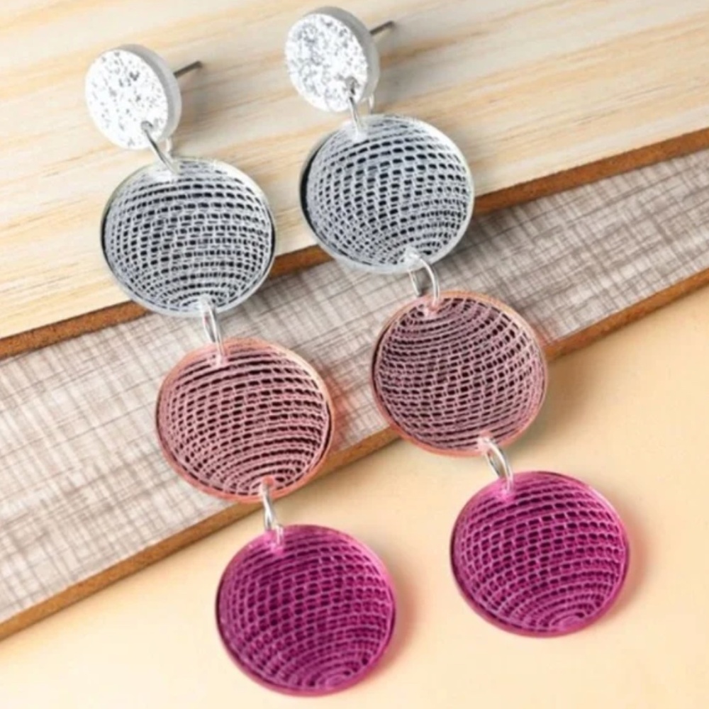 ❤️ FREE Disco Ball Retro Dance Party Hip Vaca Vacation Glam Chic Drop Earrings